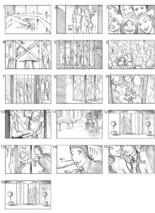 ALWAYS 'PARTY' STORYBOARD BY ANDY SPARROW