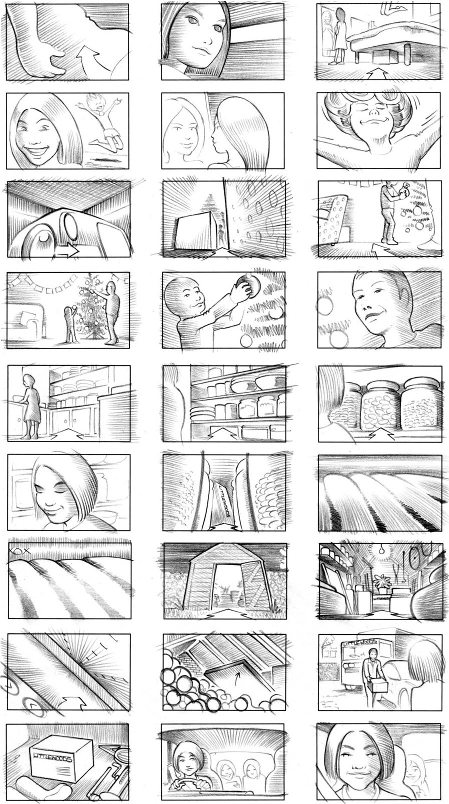 LITTLEWOODS STORYBOARD BY ANDY SPARROW