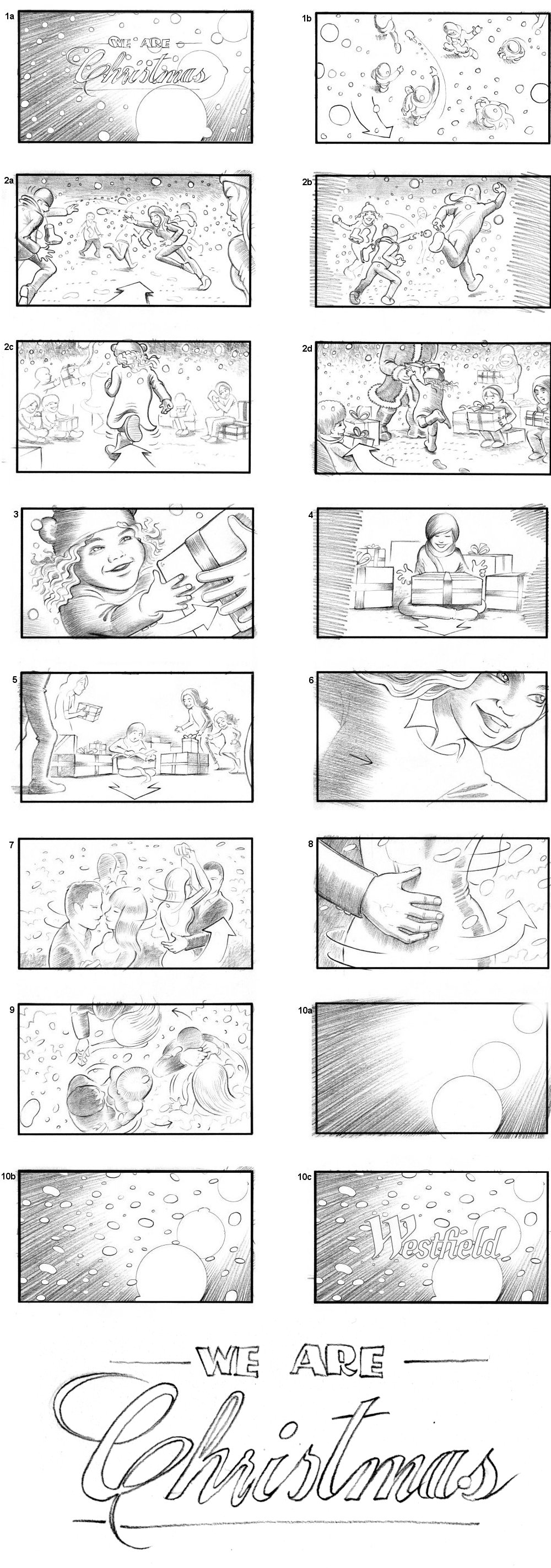 WESTFIELDS SHOPPING MALL STORYBOARD BY ANDY SPARROW