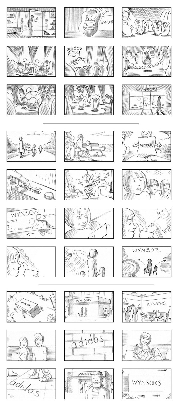 WYNSORS SHOES STORYBOARD BY ANDY SPARROW