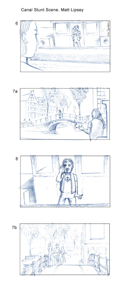 Ted Lasso storyboard drawn by Andy Sparrow